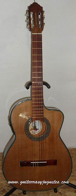 Guitarra Electroacústica de caobilla con pinabete. imagen 1